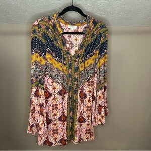 Umgee Daydream Believer Bell sleeve Women's dress S